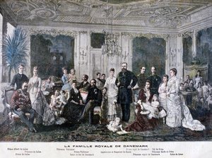 デンマーク王室、1891年 作： Henri Meyer