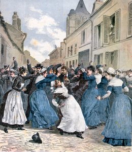 1891年、パリ、ヴィルジュイフでの狂気の奪取 作： Henri Meyer
