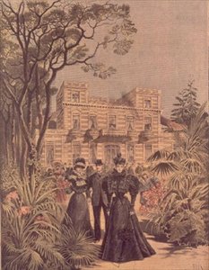ツァーリナ・マリア・フェオドーロヴナ（1847-1928）、タービー・ホテルにて 作： Henri Meyer