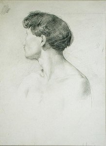 横顔の男 作： Henri Michel Antoine Chapu
