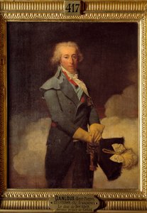 ルイ・アンリ・ジョセフ・ド・ブルボン（1756 - 1830）の肖像。アンリ・ピエール・ダンルー（1753年～1809年）による絵画