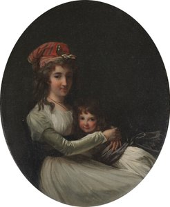 母と娘の肖像 1794-95年頃 油彩・カンヴァス 作： Henri Pierre Danloux