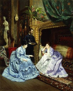 アーティストのスタジオ、1874 作： Henri Pierre Hippolyte Dubois