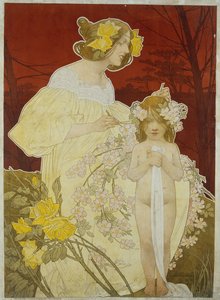 女性の宮殿。 1900年の展覧会 作： Henri Henri Antoine Théodore Livemont