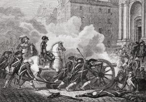 1795年5月、ポールジョナルド（d.1902）1847-62によって刻まれたルイブラン（1811-82）による「歴史革命フランセーズ」からのパリセクションの敗北 作： Henri Renaud
