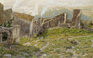 ボルムの古城 レ ミモザ 作： Henri Rivière