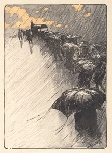 トストラウの埋葬 作： Henri Rivière