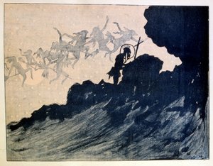 聖アンソニーの誘惑. 1887年 アンリ・リヴィエール作 作： Henri Rivière