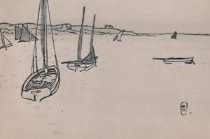 ブルトンの風景 作： Henri Rivière