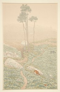 「La Feerie des Heures」より 朝のブルネット 作： Henri Rivière