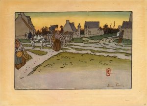 Ville-Hue (Saint-Briac) のパンの時間 作： Henri Rivière