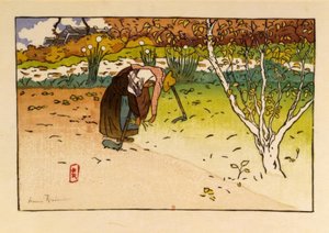 Ville-Hue (Saint-Briac) の菜園 作： Henri Rivière