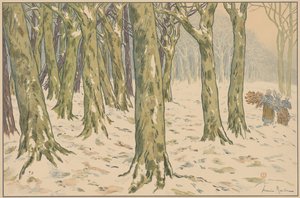 森、冬 作： Henri Rivière