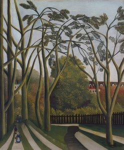 ビセートル近くのビエーブルの海岸。 1908-09について 作： Henri Rousseau