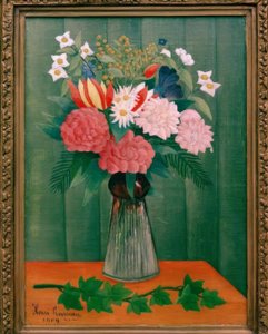 ツタの枝の花の花束 作： Henri Rousseau