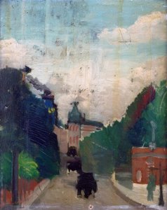 メトロポリタン宮殿のスケッチ、ビュー 作： Henri Rousseau