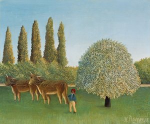 メドウランドザパスチャー 作： Henri Rousseau