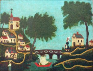 風景・橋 作： Henri Rousseau