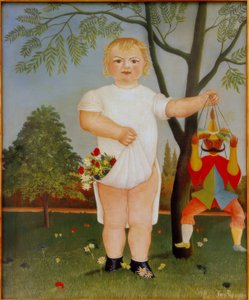 赤ちゃんを祝うために 作： Henri Rousseau