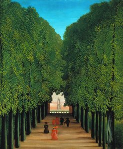 セントクラウドの公園内の大通り 作： Henri Rousseau