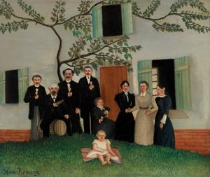 家族 (ラ・ファミーユ) 作： Henri Rousseau