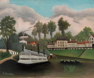 シャラントン橋の洗濯船 作： Henri Rousseau
