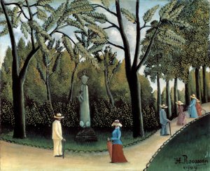 リュクサンブール公園、ショパンの記念碑、1909年 作： Henri Rousseau