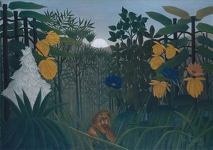ライオンのリパス、ca。 1907。 作： Henri Rousseau