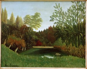 ブローニュの森の眺め 作： Henri Rousseau
