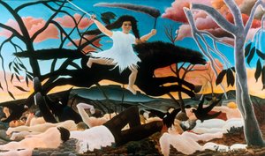 戦争、または不和のライド、1894 作： Henri Rousseau