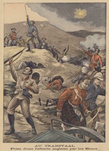 南アフリカのBoersによるイギリスの砲台砲の捕獲 作： Henri Rudaux