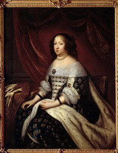 フランス王妃アンヌ・ドートリッシュ（1601-1666）の肖像 アンリ・テステリン（1616-1695）の絵画 17世紀 個人蔵
