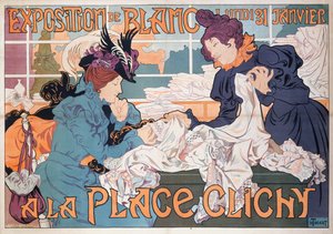 クリシー広場でのブラン展、1898年。 作： Henri Thiriet