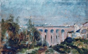アルビのカステルヴィール高架橋、1880 年。 作： Henri Toulouse Lautrec de