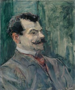 アンドレ・リヴォワールの肖像、1901年頃。 作： Henri Toulouse Lautrec de