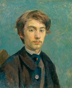エミール・バーナードの肖像、1885年。 作： Henri Toulouse Lautrec de