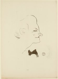 イヴェット・ギルバート、1893年。 作： Henri Toulouse Lautrec de