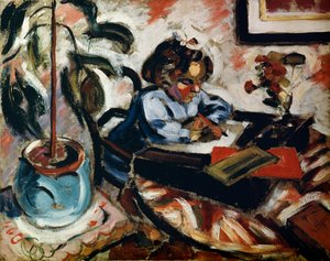 小さな女子高生、1907年。 作： Henri Victor Gabriel Le Fauconnier