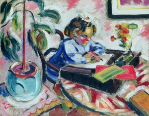 小さな女子高生 作： Henri Victor Gabriel Le Fauconnier
