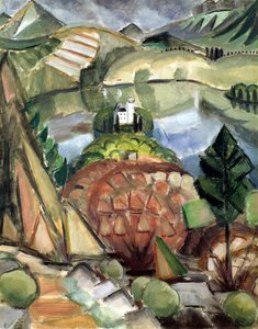 その湖 作： Henri Victor Gabriel Le Fauconnier