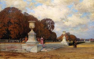 ベルサイユのピンクの大理石の階段、1899 年。 作： Henri Zuber