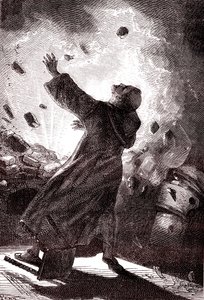 修道士ベルトルド・シュワルツ、ジュール・ヴェルヌ著「地球から月へ 作： Henri de Montaut