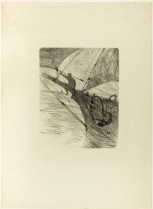 夜の海にて、デジレ・ディオーのメロディーより 作： Henri de Toulouse-Lautrec