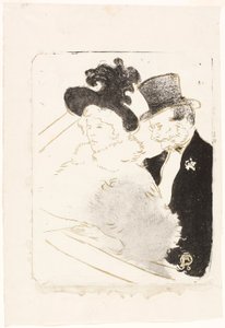 コンサートで 作： Henri de Toulouse-Lautrec