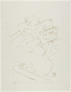 コンサートで 作： Henri de Toulouse-Lautrec