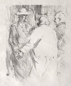 シナイ半島のふもと：クレマンソーからバスクまで 作： Henri de Toulouse-Lautrec