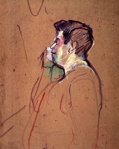 アンリ・ド・トゥールーズ＝ロートレック（1864-1901）の「カフェ・コンサートの俳優カデュー 作： Henri de Toulouse Lautrec