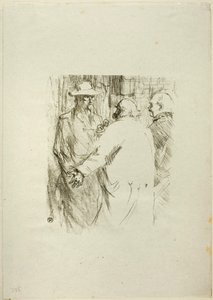 Au Pied du Sinaï より、Busk のクレマンソー 作： Henri de Toulouse-Lautrec