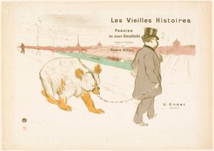 ヴィエイユ・ヒストワール』の表紙と口絵 作： Henri de Toulouse-Lautrec