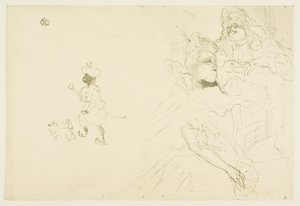 恋するニノン・ド・ランクロの例』の表紙 作： Henri de Toulouse-Lautrec